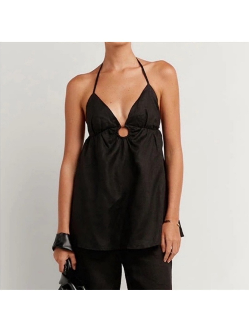 EUC dissh ellen linen halter in us 4
